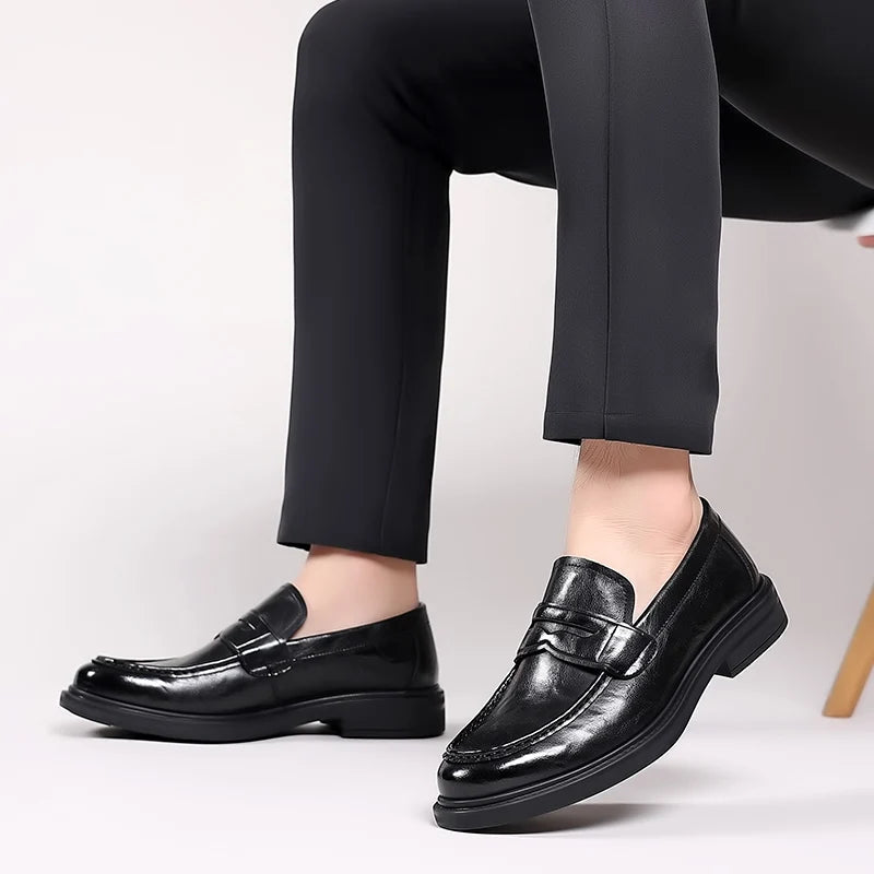 Mocassins Homme en Cuir Verni - Atelier Chaussure