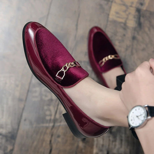 Mocassins Homme en Cuir Verni - Chic & Confort - Atelier Chaussure