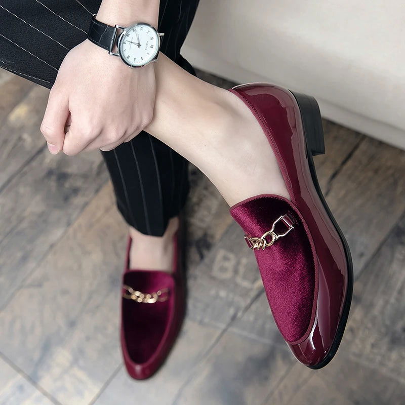 Mocassins Homme en Cuir Verni - Chic & Confort - Atelier Chaussure