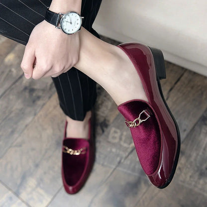 Mocassins Homme en Cuir Verni - Chic & Confort - Atelier Chaussure