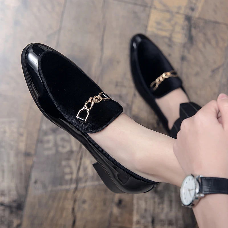 Mocassins Homme en Cuir Verni - Chic & Confort - Atelier Chaussure