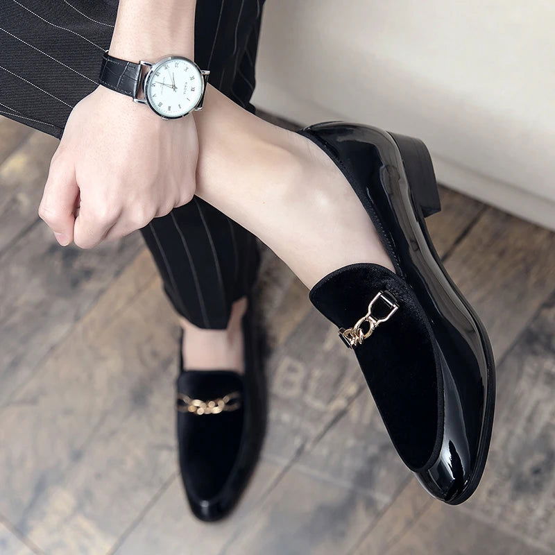Mocassins Homme en Cuir Verni - Chic & Confort - Atelier Chaussure