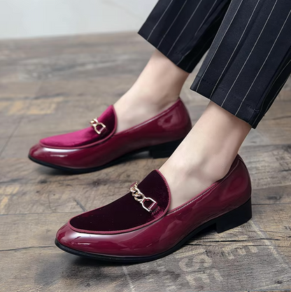 Mocassins Homme en Cuir Verni - Chic & Confort - Atelier Chaussure