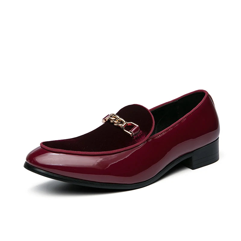 Mocassins Homme en Cuir Verni - Chic & Confort - Atelier Chaussure