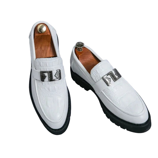 Mocassins Homme en Cuir Verni - Style Audacieux & Confortable - Atelier Chaussure
