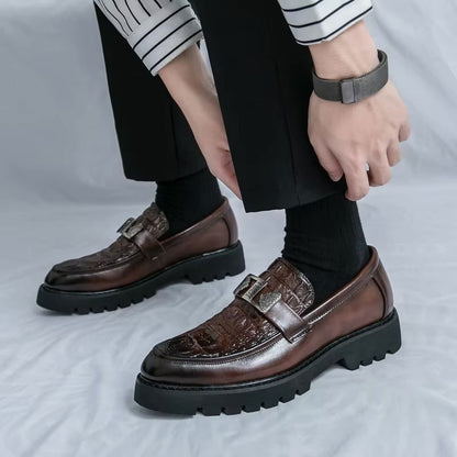 Mocassins Homme en Cuir Verni - Style Audacieux & Confortable - Atelier Chaussure