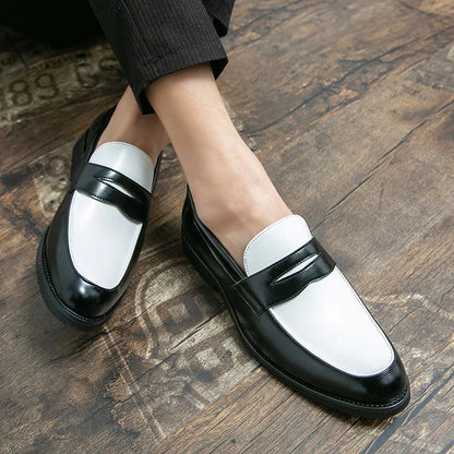Mocassins Homme en Cuir Verni - Style Vintage et Raffiné - Atelier Chaussure