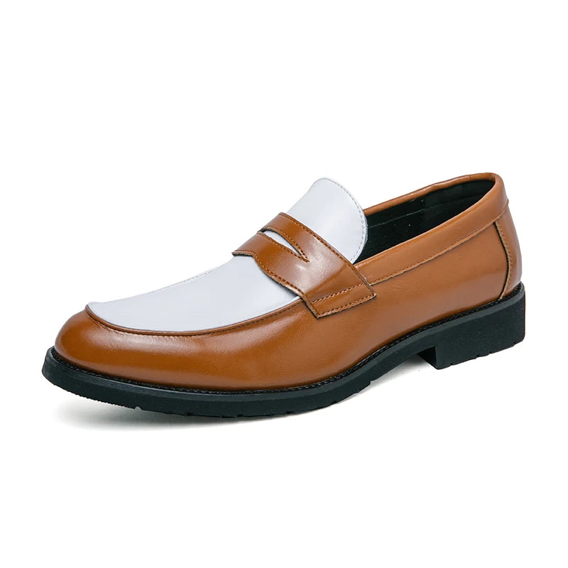 Mocassins Homme en Cuir Verni - Style Vintage et Raffiné - Atelier Chaussure
