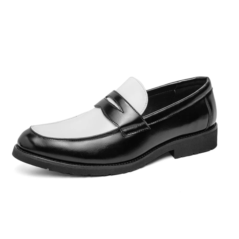 Mocassins Homme en Cuir Verni - Style Vintage et Raffiné - Atelier Chaussure