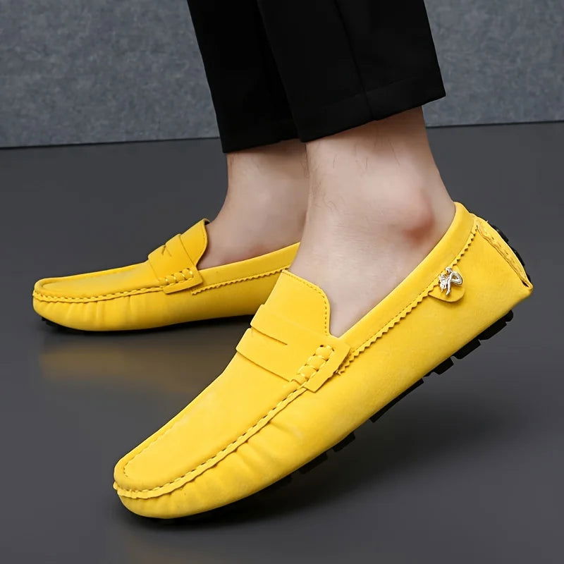 Mocassins Homme en Daim - Audace et Style Décontracté - Atelier Chaussure
