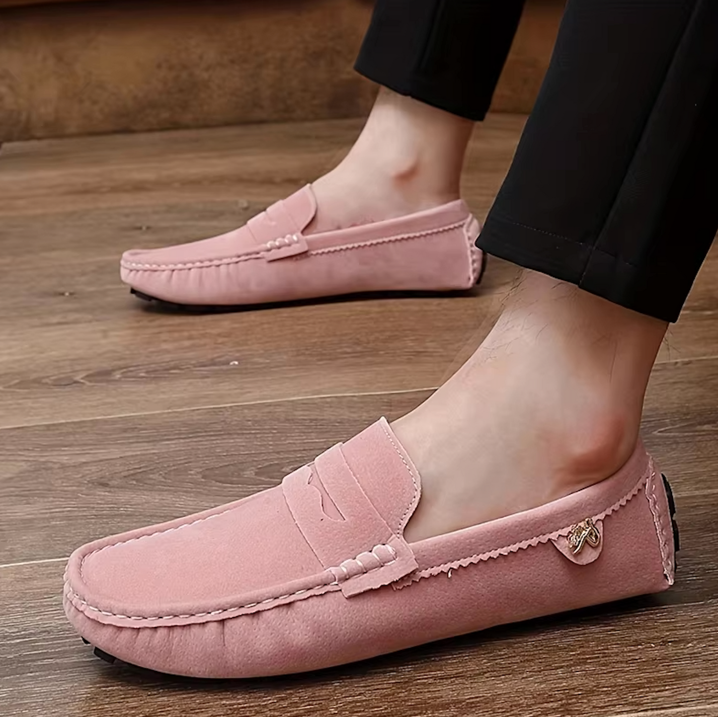 Mocassins Homme en Daim - Audace et Style Décontracté - Atelier Chaussure