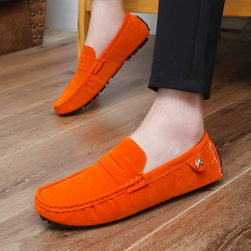 Mocassins Homme en Daim - Audace et Style Décontracté - Atelier Chaussure