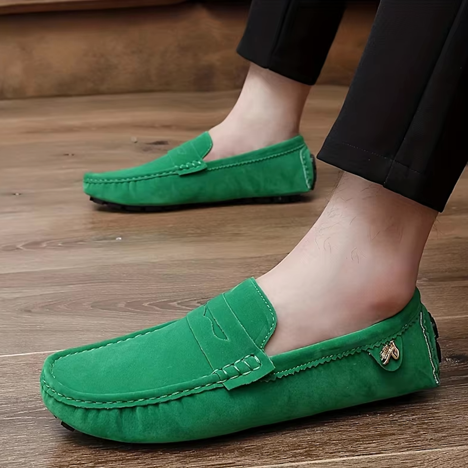 Mocassins Homme en Daim - Audace et Style Décontracté - Atelier Chaussure