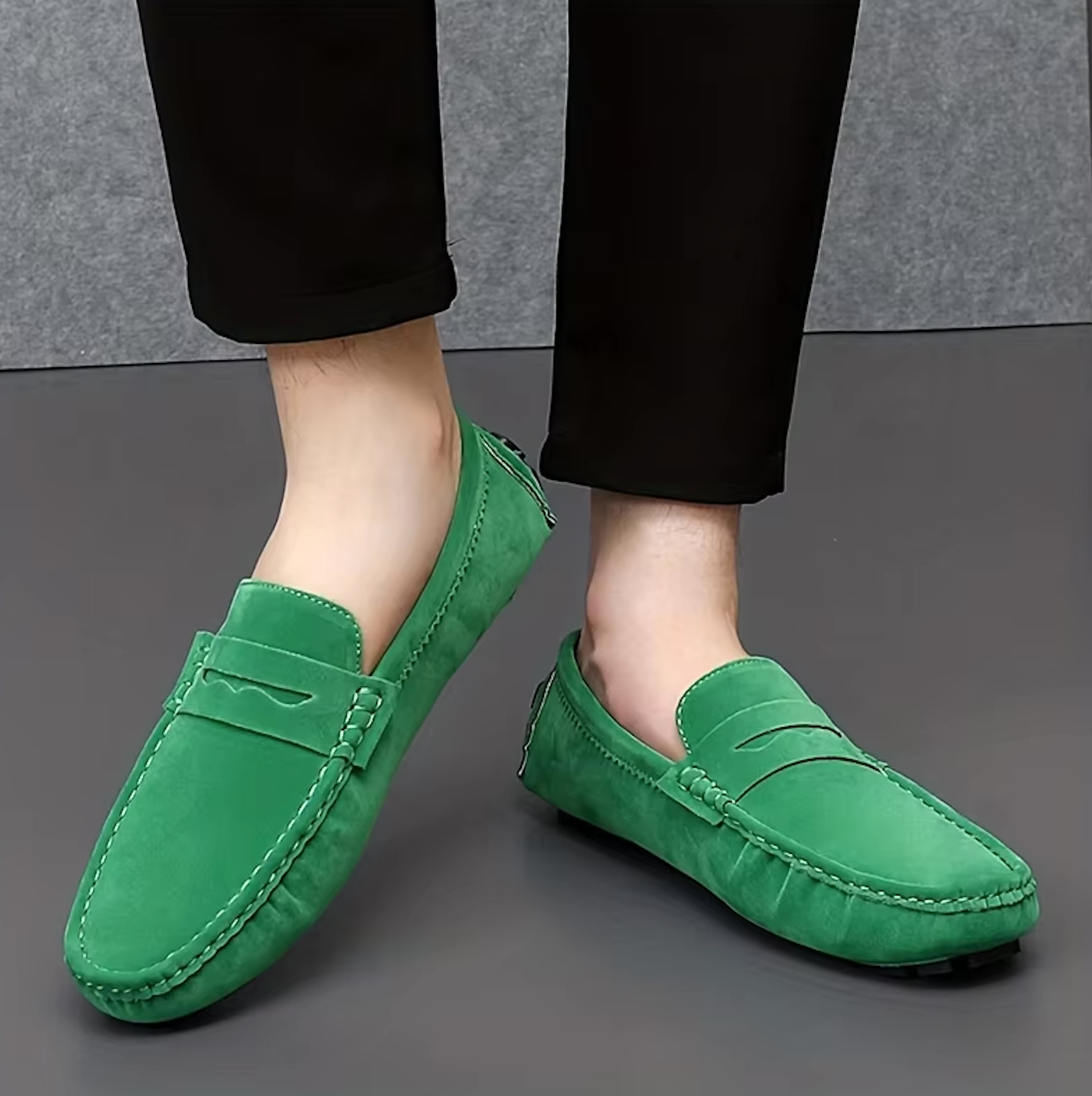 Mocassins Homme en Daim - Audace et Style Décontracté - Atelier Chaussure