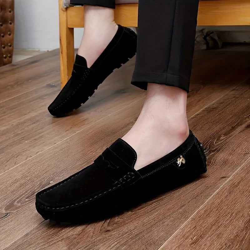 Mocassins Homme en Daim - Audace et Style Décontracté - Atelier Chaussure
