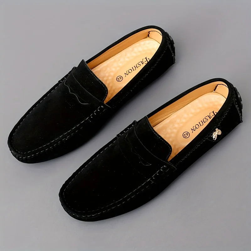 Mocassins Homme en Daim - Audace et Style Décontracté - Atelier Chaussure