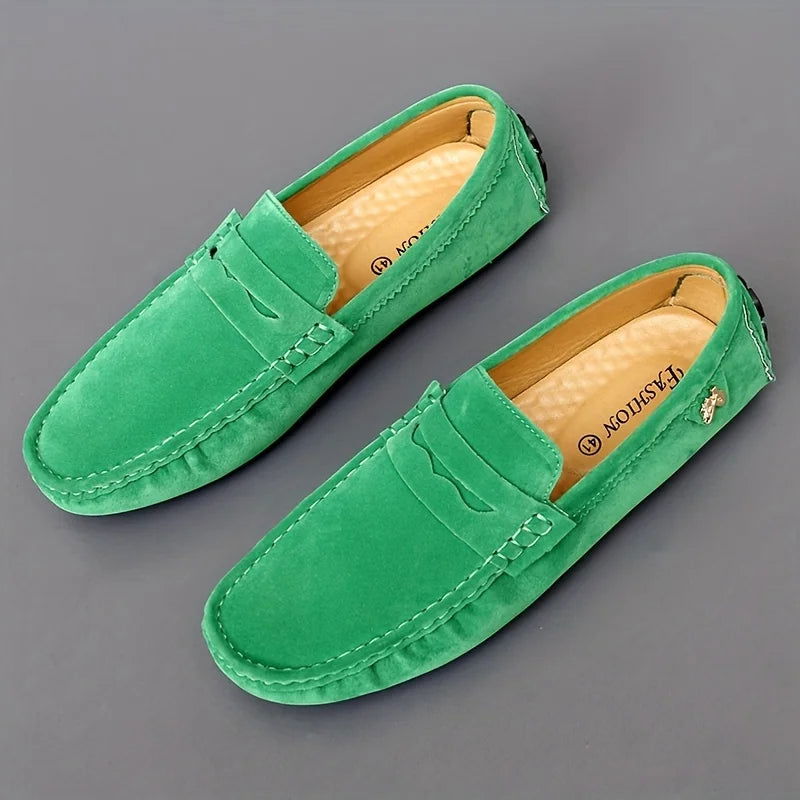 Mocassins Homme en Daim - Audace et Style Décontracté - Atelier Chaussure