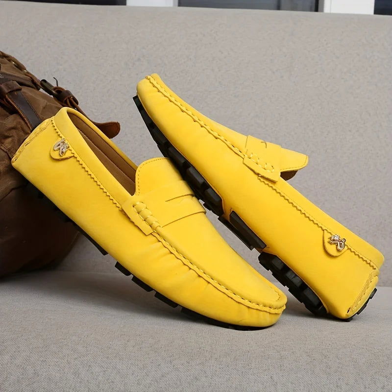 Mocassins Homme en Daim - Audace et Style Décontracté - Atelier Chaussure