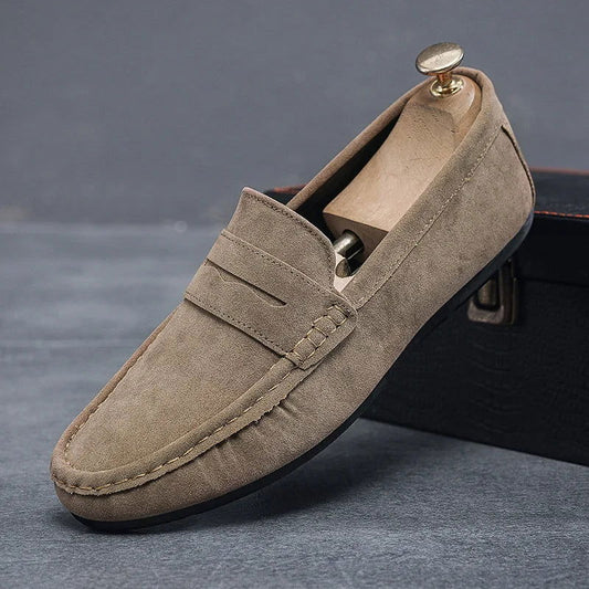 Mocassins Homme en Daim - Confort et Sobriété - Atelier Chaussure