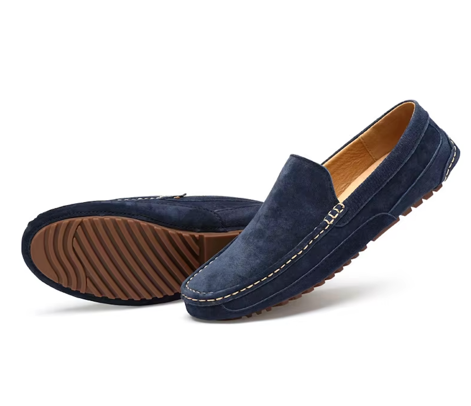 Mocassins Homme en Daim - Simplicité et Confort - Atelier Chaussure