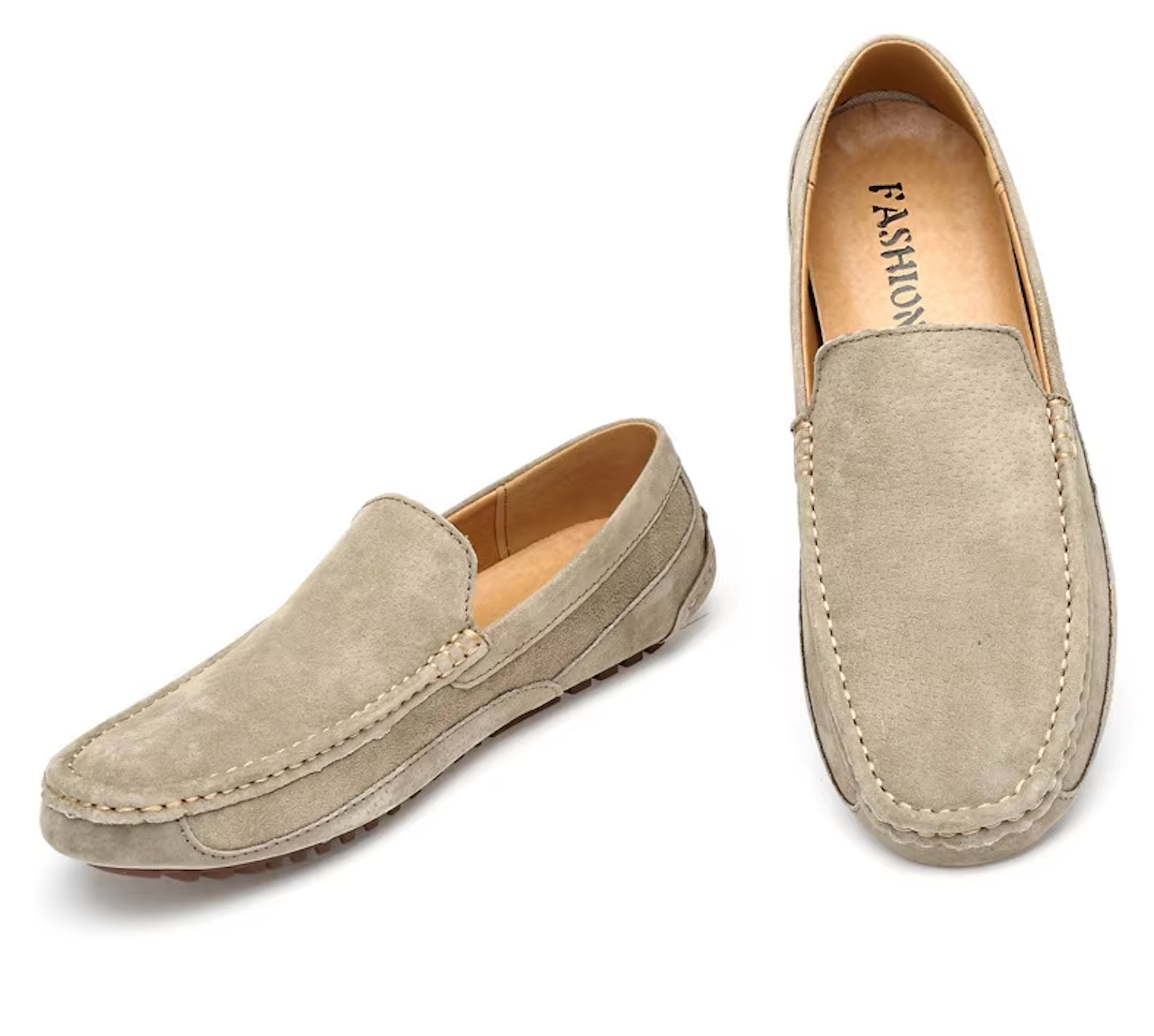 Mocassins Homme en Daim - Simplicité et Confort - Atelier Chaussure