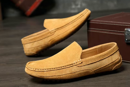 Mocassins Homme en Daim - Simplicité et Confort - Atelier Chaussure