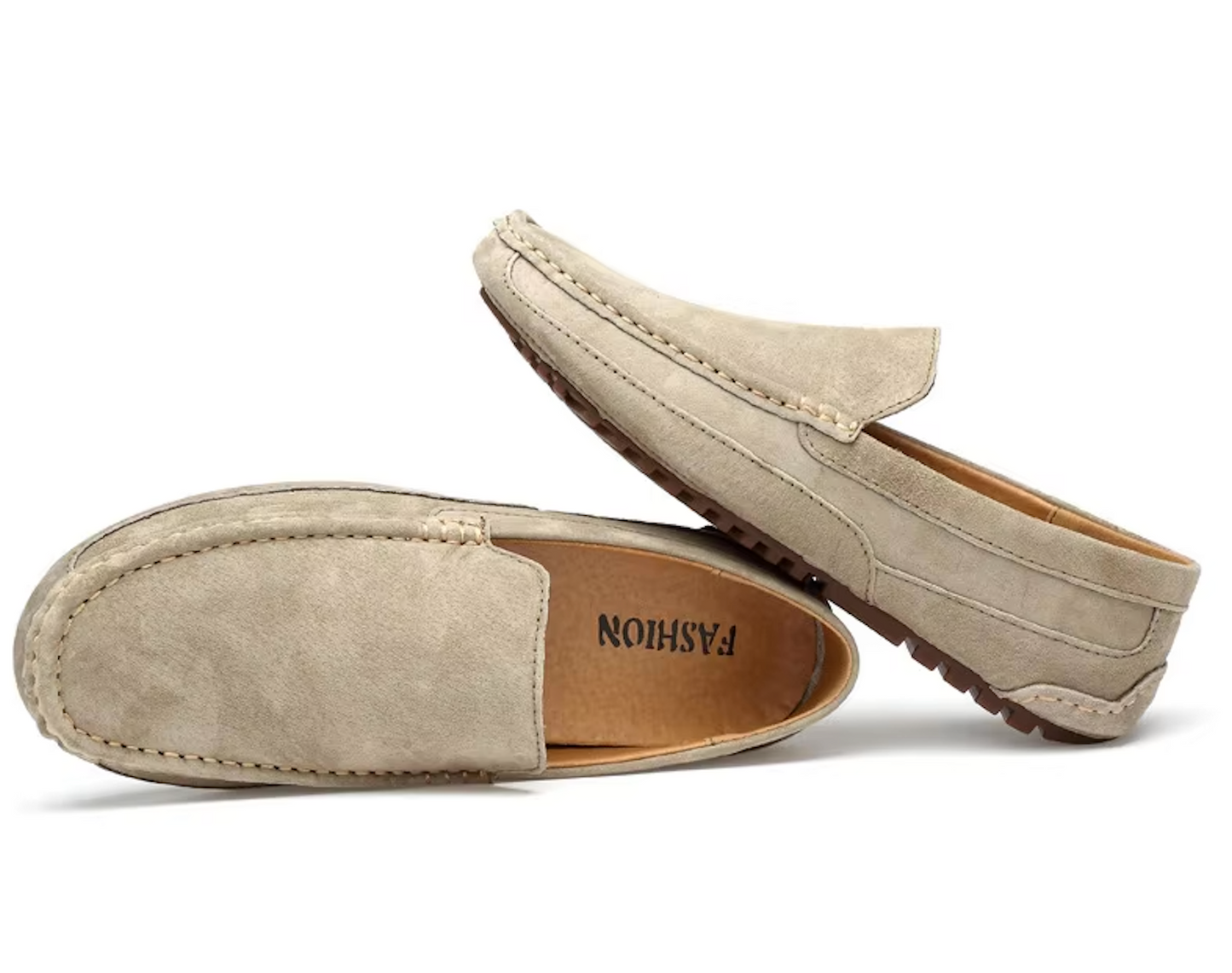 Mocassins Homme en Daim - Simplicité et Confort - Atelier Chaussure
