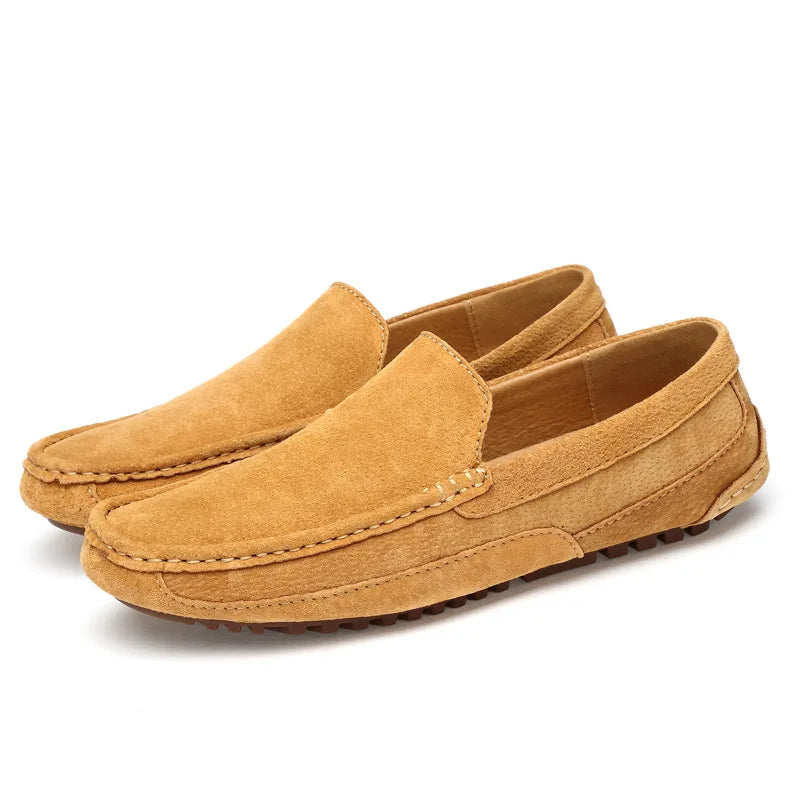 Mocassins Homme en Daim - Simplicité et Confort - Atelier Chaussure