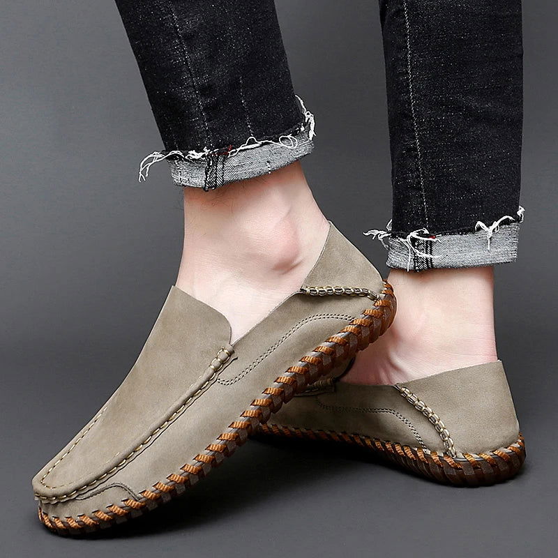 Mocassins Homme en Daim - Souplesse et Confort - Atelier Chaussure