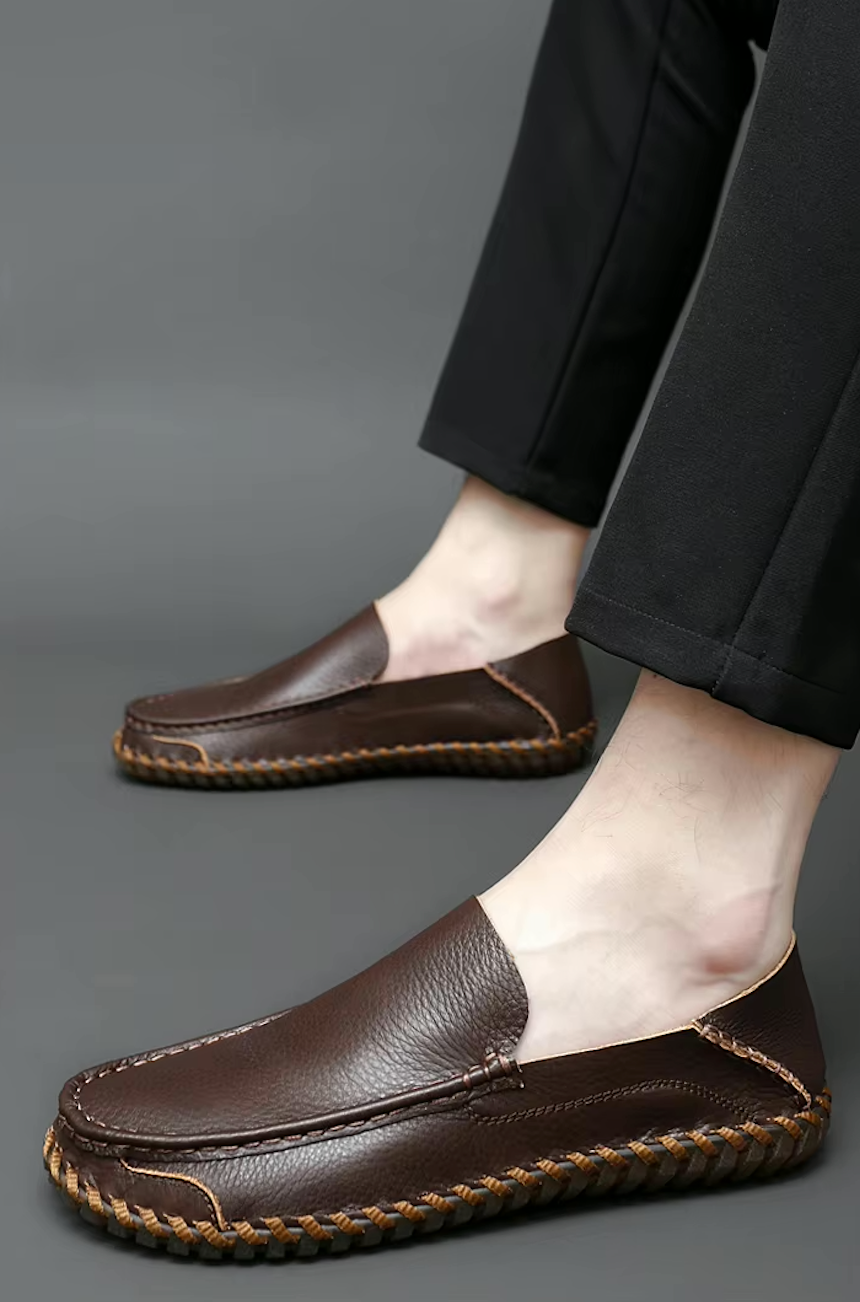 Mocassins Homme en Daim - Souplesse et Confort - Atelier Chaussure