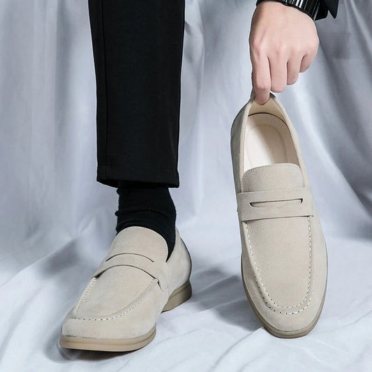 Mocassins Homme en Daim - Style Raffiné - Atelier Chaussure
