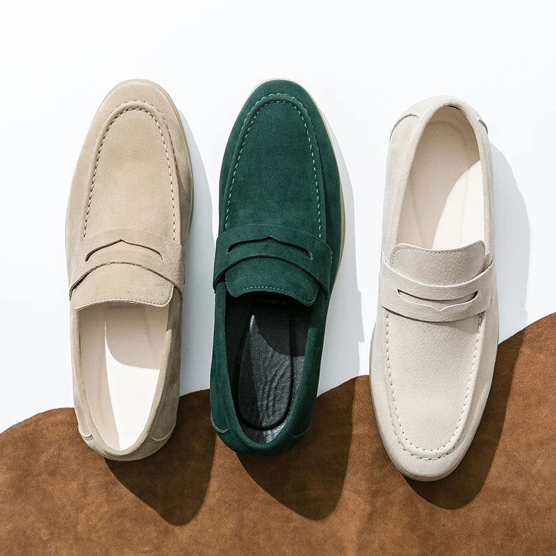 Mocassins Homme en Daim - Style Raffiné - Atelier Chaussure