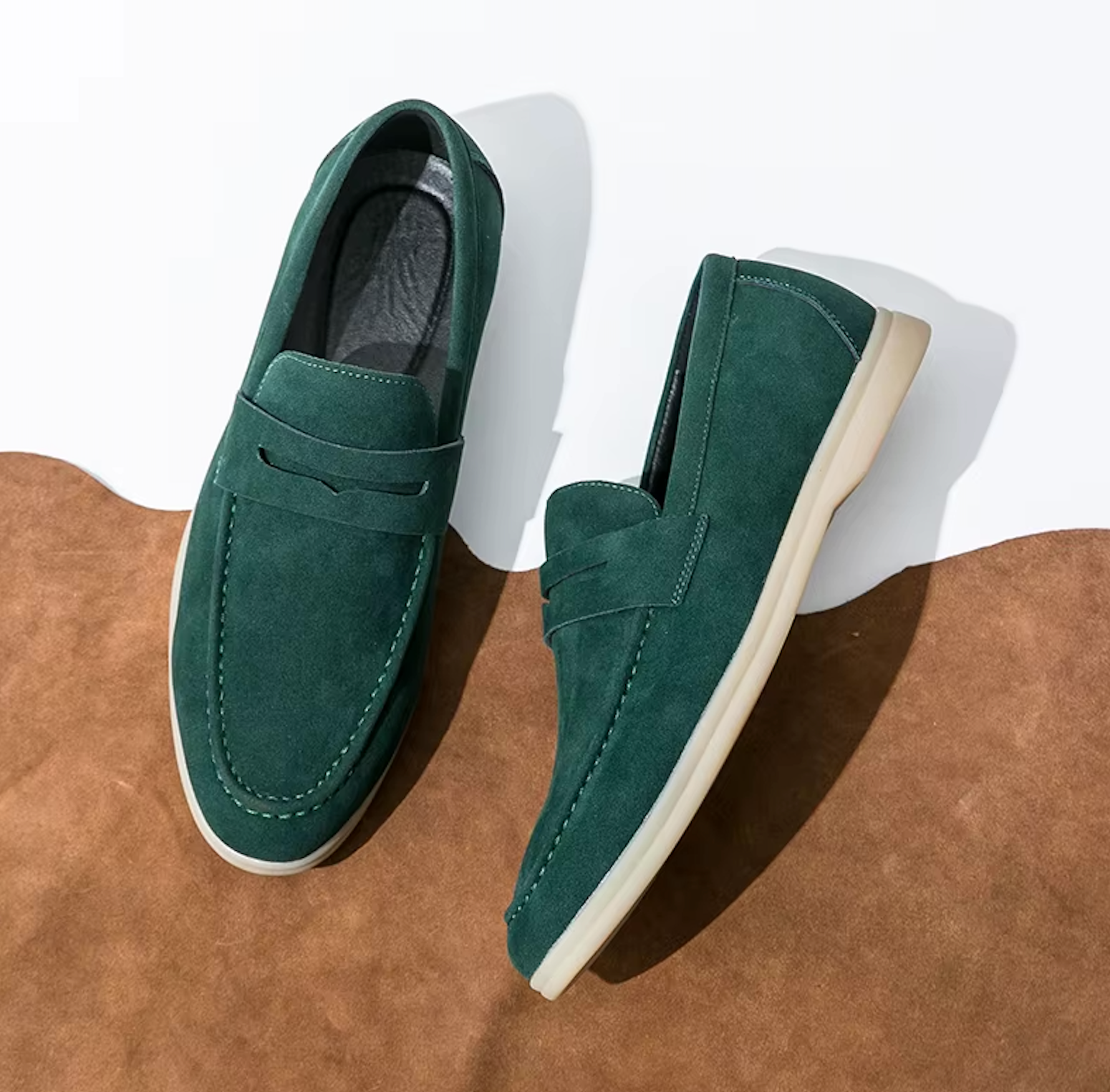 Mocassins Homme en Daim - Style Raffiné - Atelier Chaussure