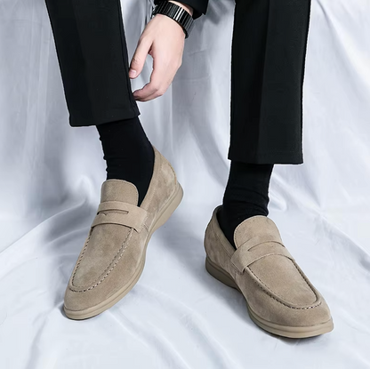 Mocassins Homme en Daim - Style Raffiné - Atelier Chaussure