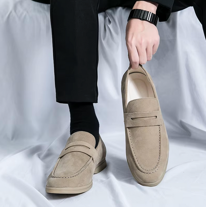 Mocassins Homme en Daim - Style Raffiné - Atelier Chaussure