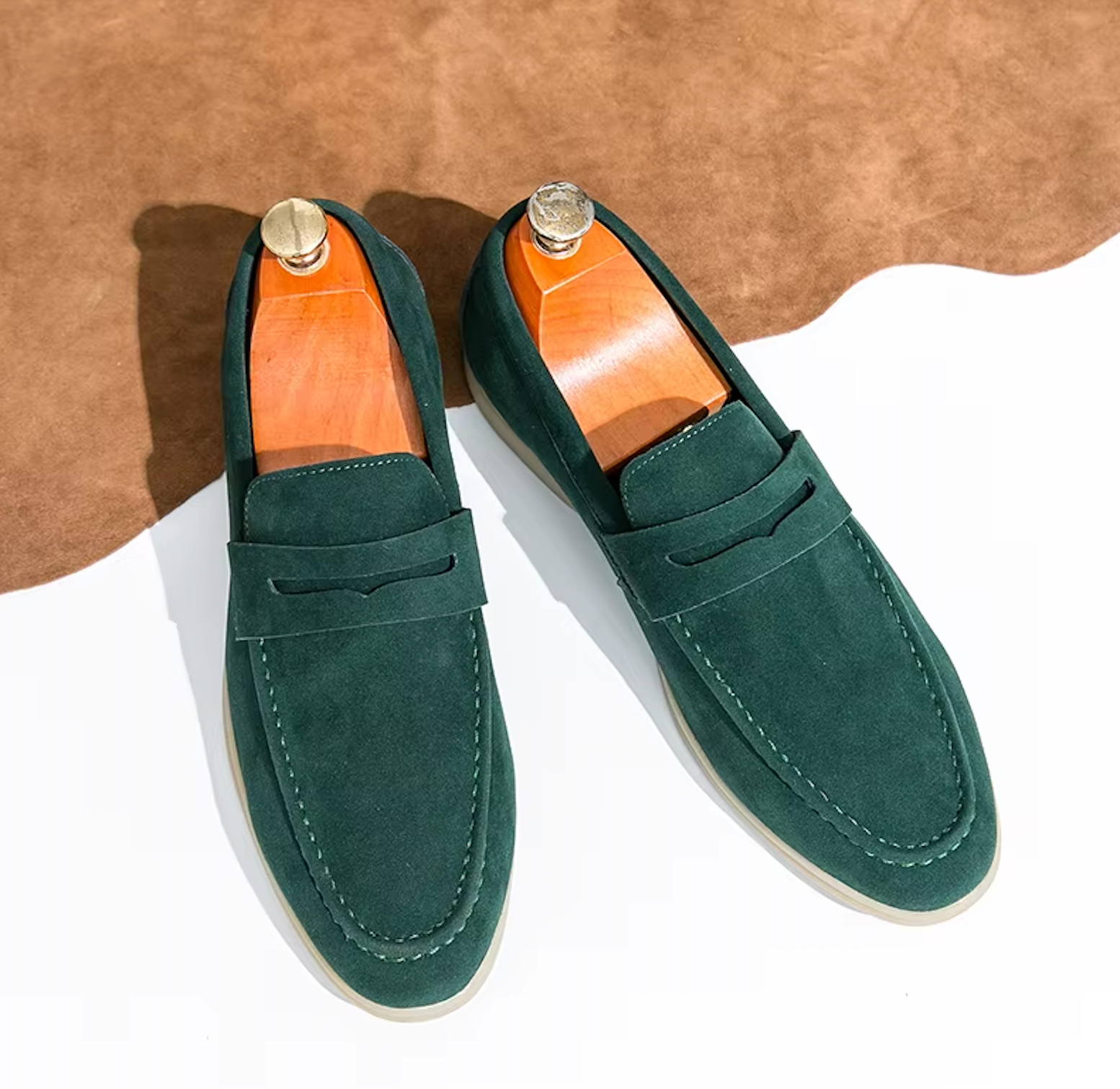 Mocassins Homme en Daim - Style Raffiné - Atelier Chaussure