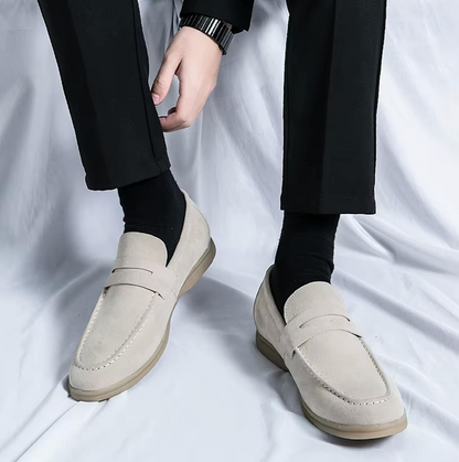 Mocassins Homme en Daim - Style Raffiné - Atelier Chaussure