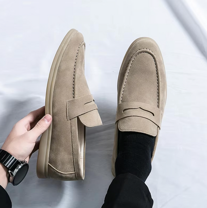 Mocassins Homme en Daim - Style Raffiné - Atelier Chaussure