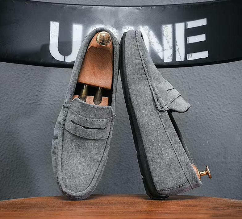 Mocassins Homme en Daim Classique - Confort & Style - Atelier Chaussure
