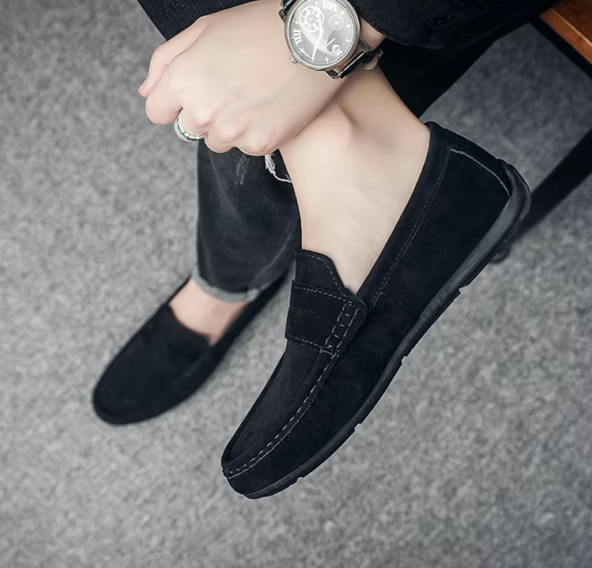 Mocassins Homme en Daim Classique - Confort & Style - Atelier Chaussure