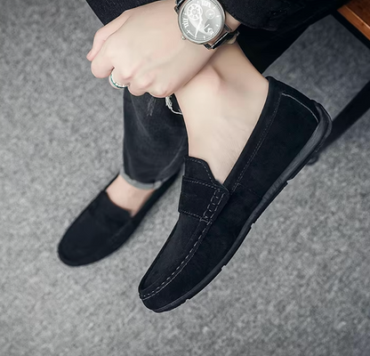 Mocassins Homme en Daim Classique - Confort & Style - Atelier Chaussure
