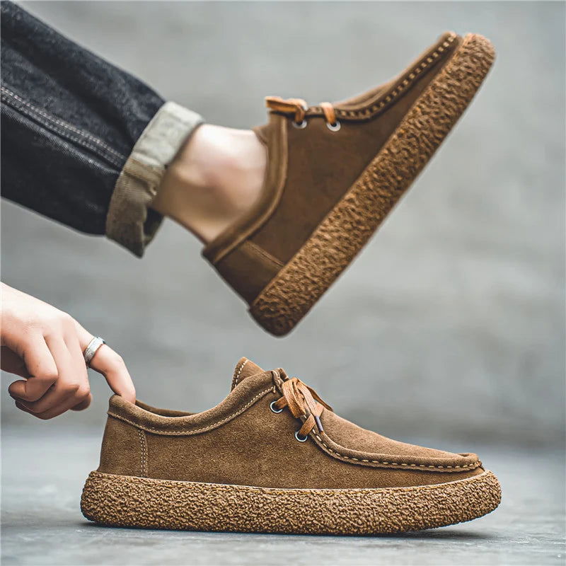 Mocassins Homme en Daim Décontracté - Atelier Chaussure