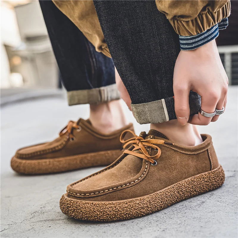 Mocassins Homme en Daim Décontracté - Atelier Chaussure
