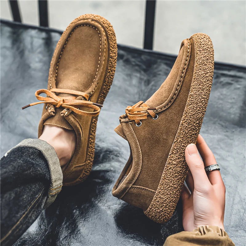 Mocassins Homme en Daim Décontracté - Atelier Chaussure