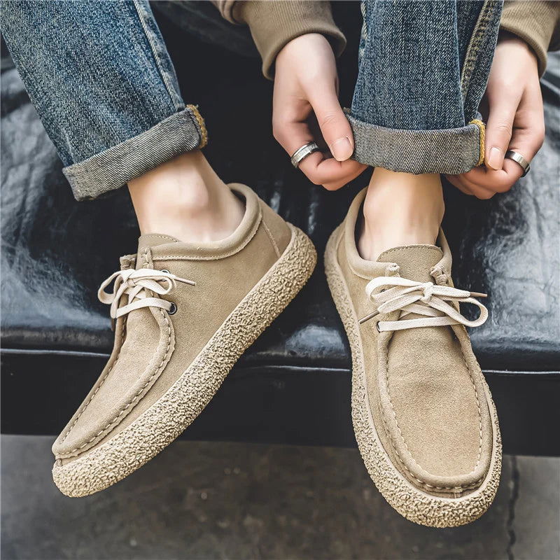 Mocassins Homme en Daim Décontracté - Atelier Chaussure