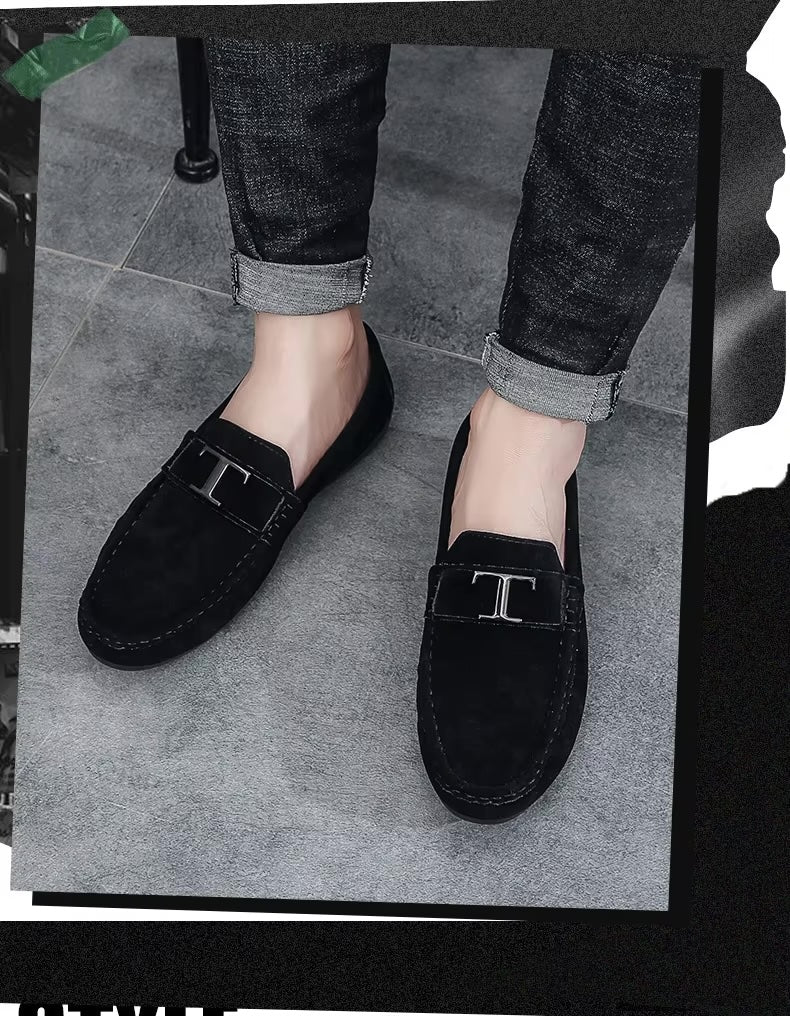 Mocassins Homme en Daim Luxe - Atelier Chaussure