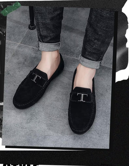 Mocassins Homme en Daim Luxe - Atelier Chaussure