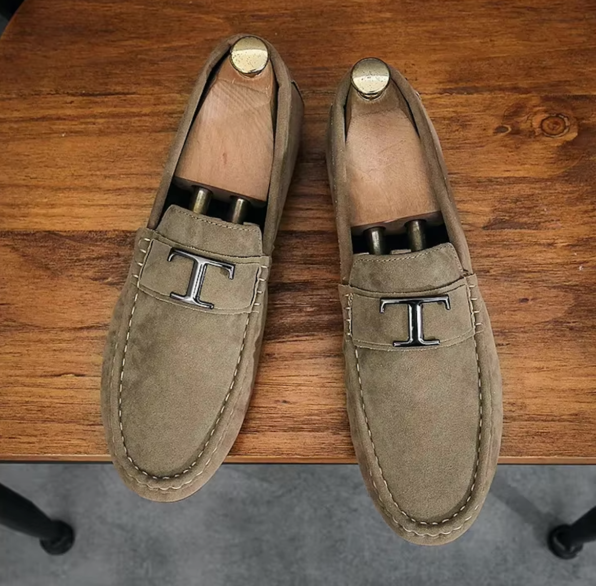 Mocassins Homme en Daim Luxe - Atelier Chaussure