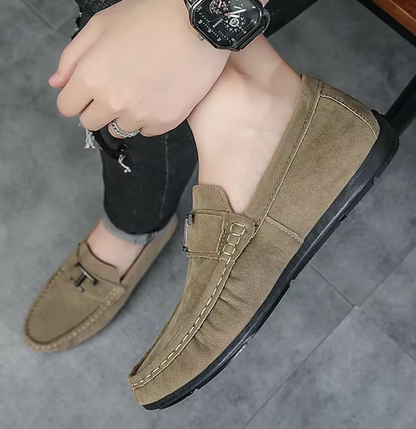 Mocassins Homme en Daim Luxe - Atelier Chaussure