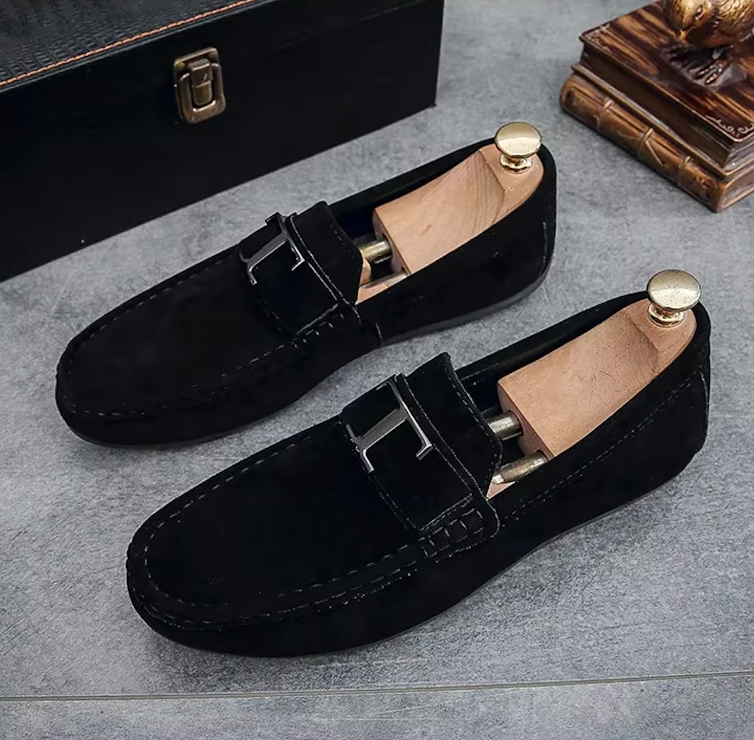Mocassins Homme en Daim Luxe - Atelier Chaussure